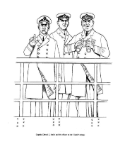 A coloring page of the titanic